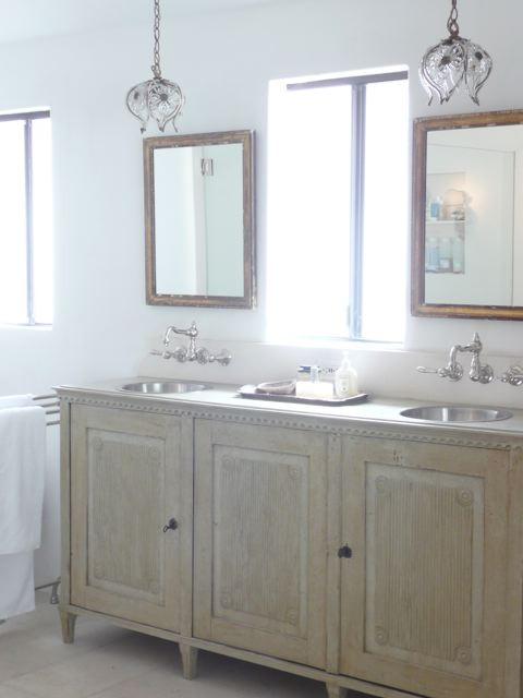 Repurposed Bathroom Vanities
 Concord Green Repurposed Old Pieces as New Bath Vanities