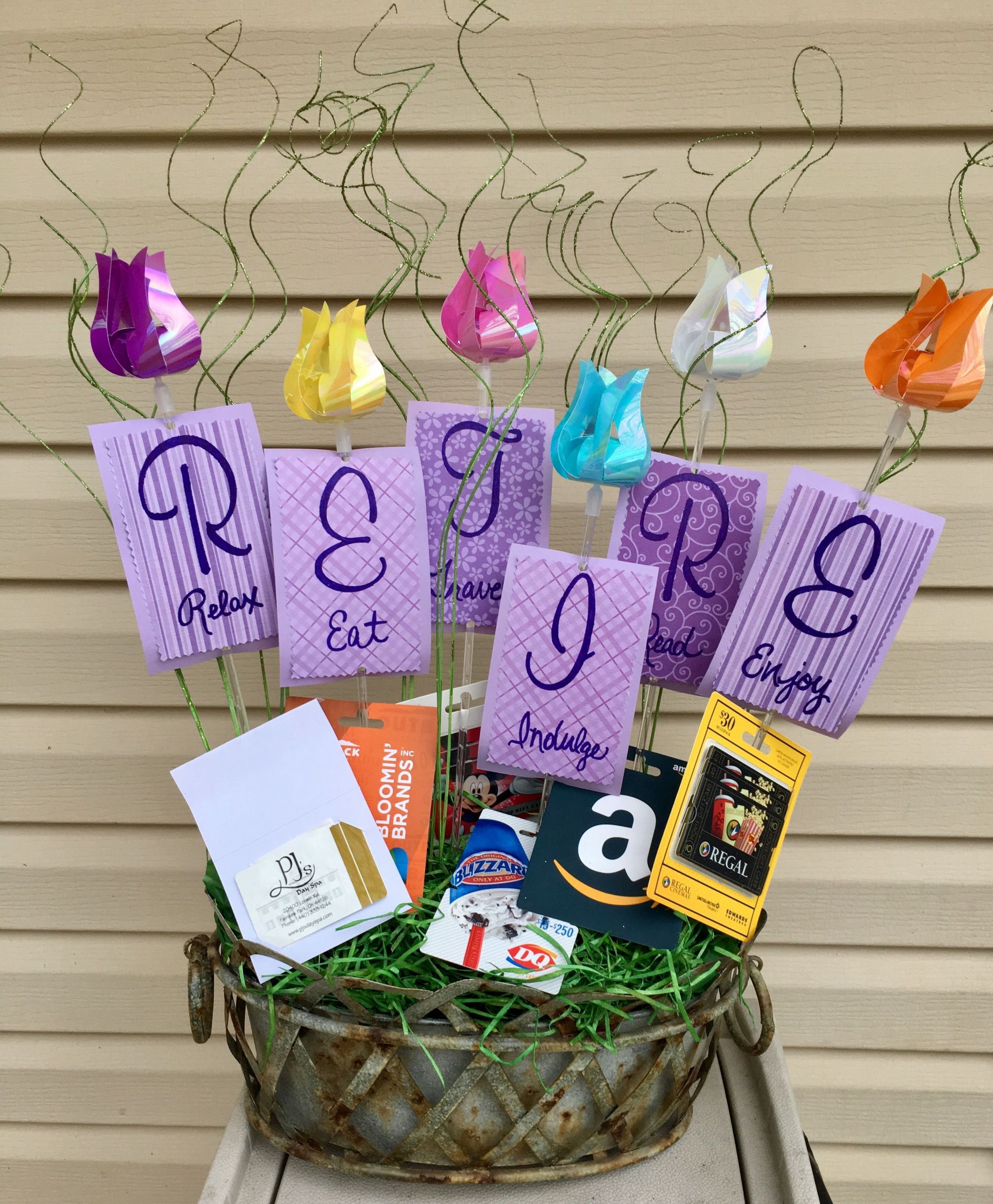 Retirement Party Ideas Pinterest
 Retirement t basket with t cards Relax Eat Travel