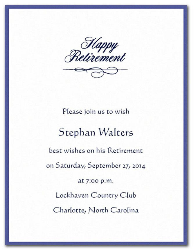 Retirement Party Invitation Wording Ideas
 retirement cocktail party invitation wording