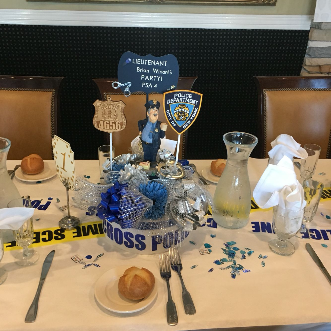 Retirement Party Table Centerpiece Ideas
 Pin by Yelena W on Police retirement party DIY