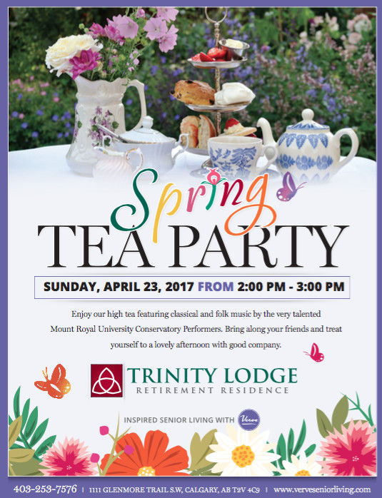 Retirement Tea Party Ideas
 Spring Tea Party Trinity Lodge Retirement Residence
