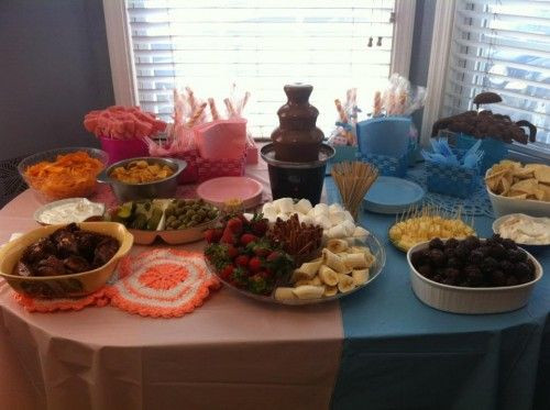 Reveal Party Food Ideas
 Oh Boy—or Girl Gender Reveal Party