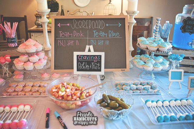 Reveal Party Food Ideas
 Gender Reveal Party Food Decoration Ideas