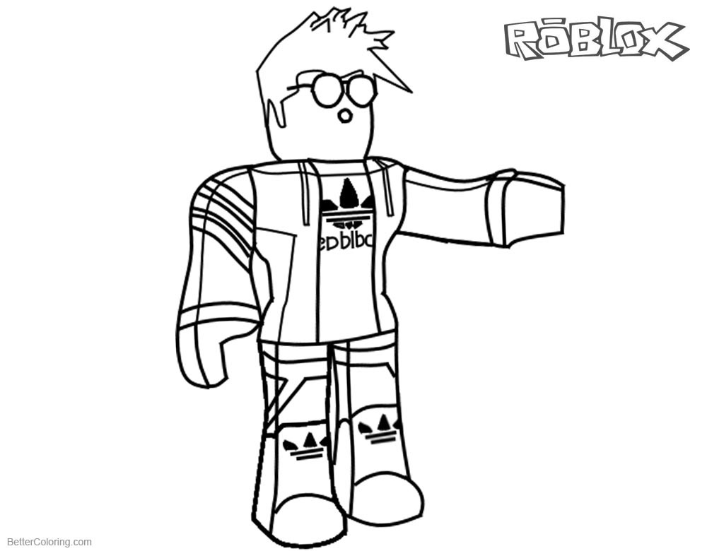 Roblox Printable Coloring Pages
 Roblox Coloring Pages Characters Guy Tim Free Printable