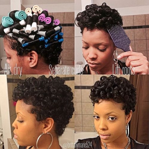 Roller Set Hairstyles For Black Hair
 brittanymarie524 Coco rose creamy shampoo & leave in