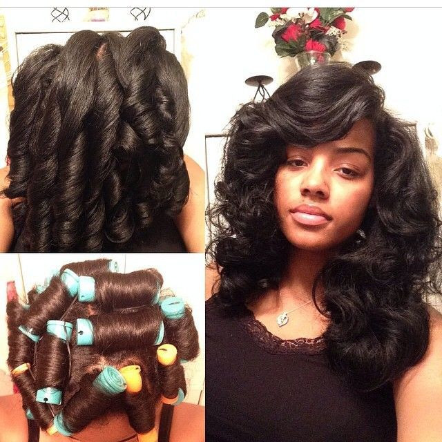 Roller Set Hairstyles For Black Hair
 Love This Rollerset