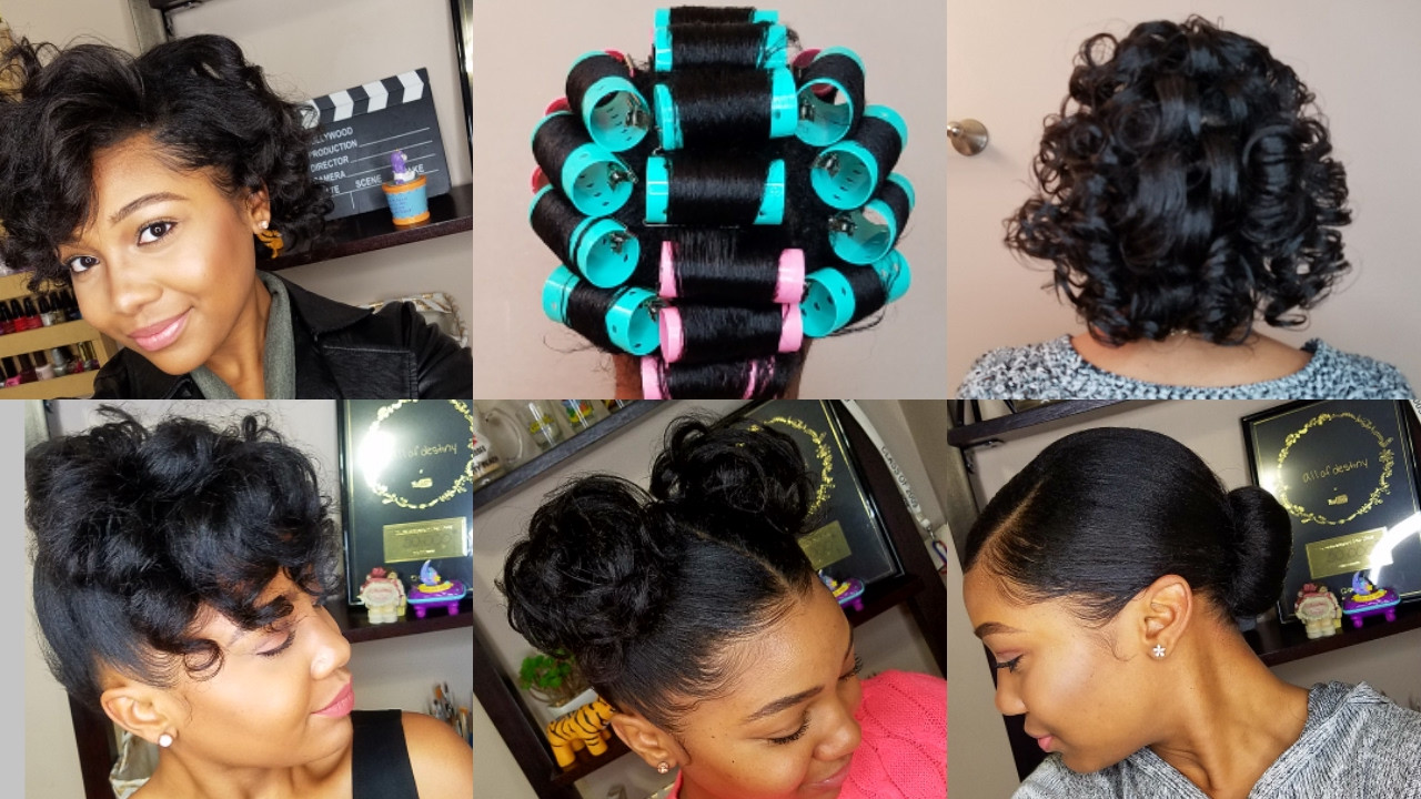 Roller Set Hairstyles For Black Hair
 HOW TO ROLLER SET HAIR