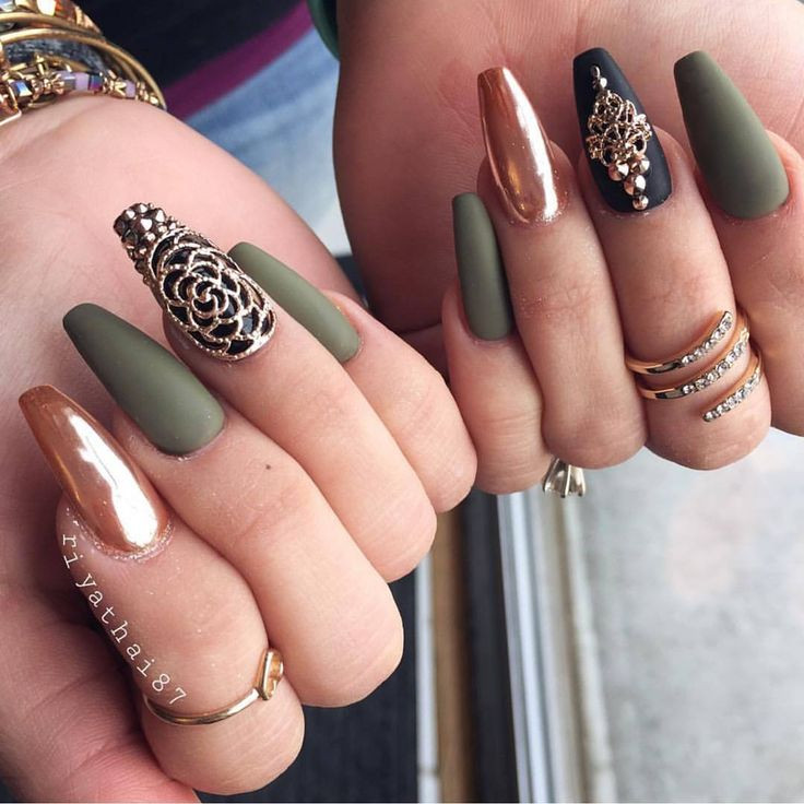 Rose Gold Nail Ideas
 The 25 best Rose gold nails ideas on Pinterest