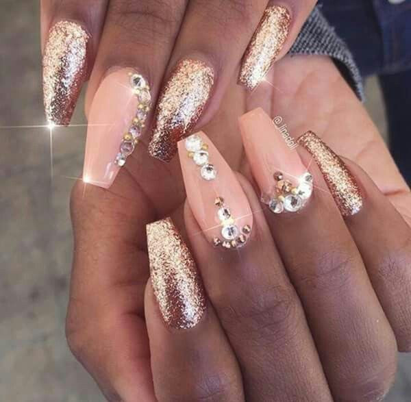 Rose Gold Nail Ideas
 Pinterest itsaleceya follow for more like this