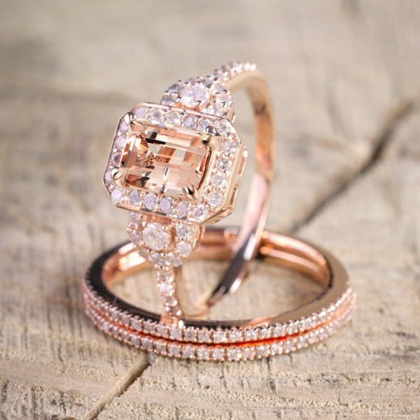 Rose Gold Wedding Ring Sets
 Aliexpress Buy 2019 new luxury Rose Gold color