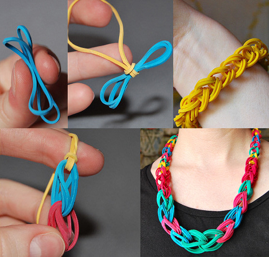 Rubber Band Bracelets
 How to Make Rubber Band Necklace & Bracelet DIY & Crafts