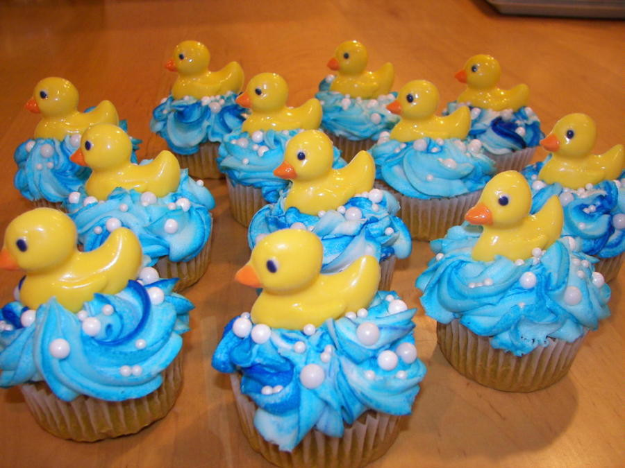 Rubber Duckie Cupcakes
 Rubber Duck Baby Shower Cupcakes CakeCentral
