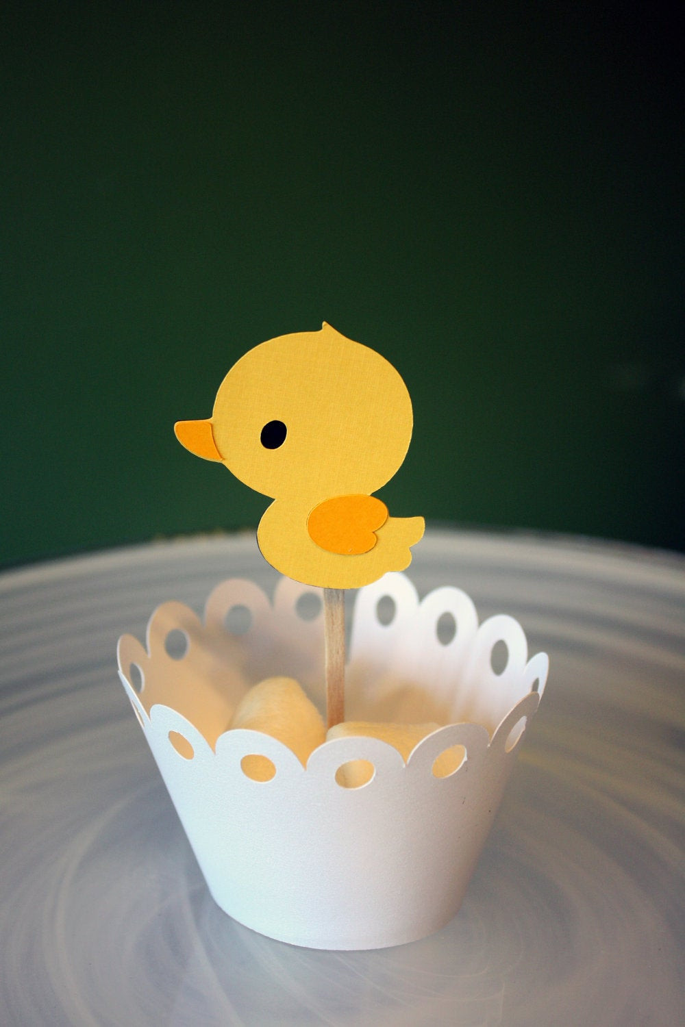 Rubber Duckie Cupcakes
 Rubber Ducky Cupcake Toppers Cake Toppers by
