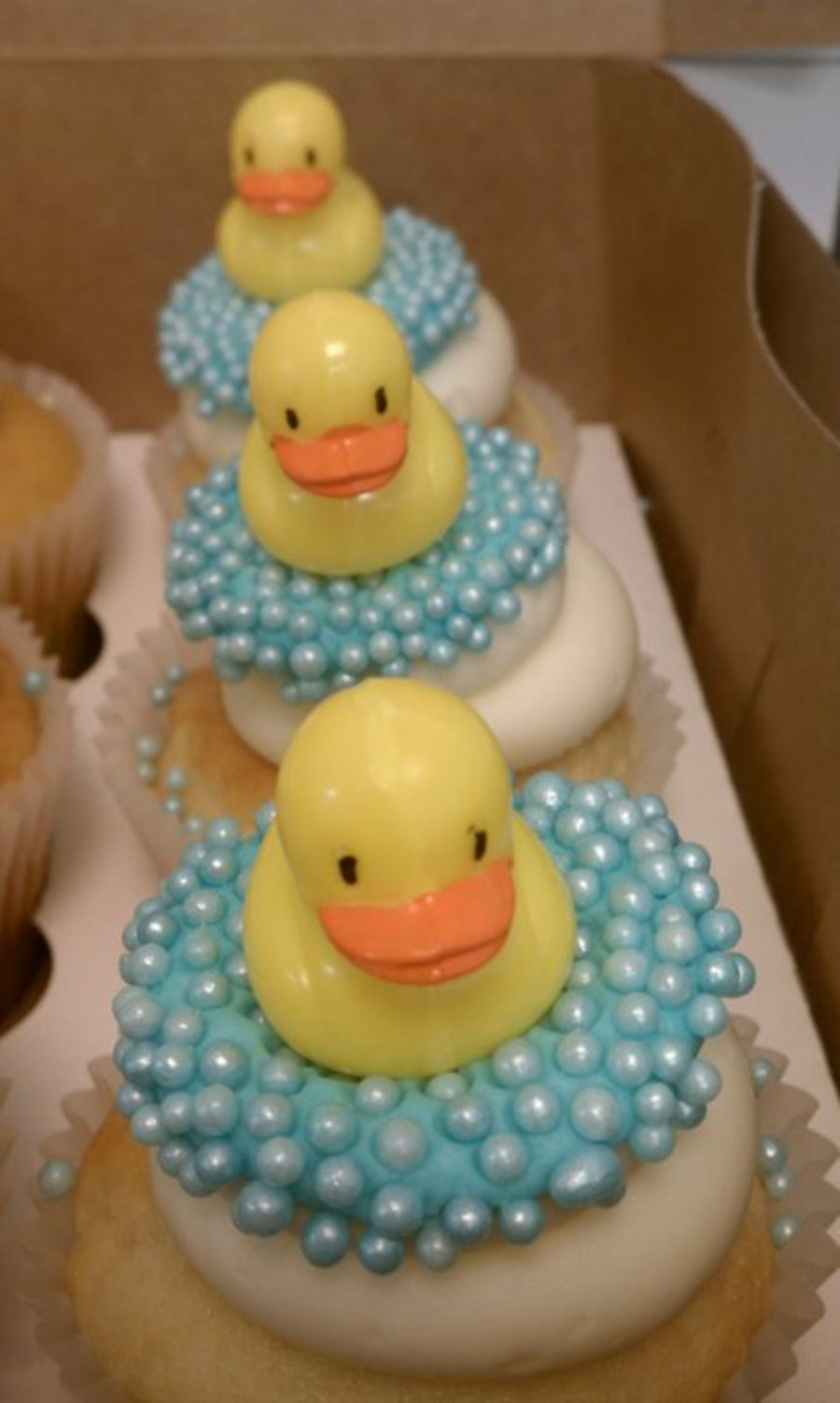 Rubber Duckie Cupcakes
 Rubber Ducky Cupcakes CakeCentral