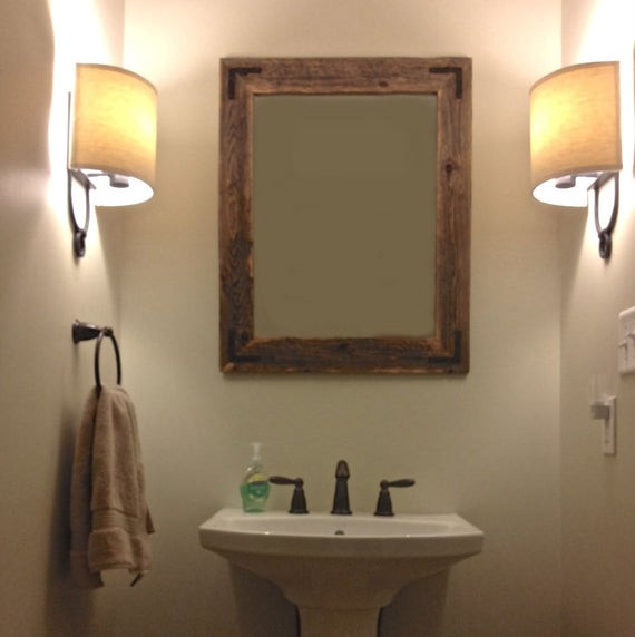 Rustic Bathroom Vanity Mirrors
 Unavailable Listing on Etsy
