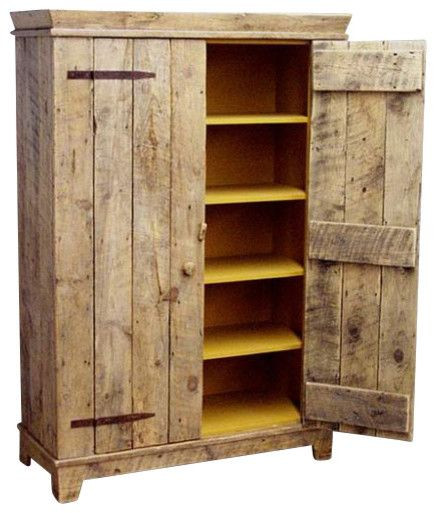 Rustic Kitchen Pantry Cabinet
 Jelly Cabinet Made From Pallets