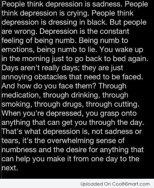 Sadness And Depression Quotes
 When Your Sad Depressing Quotes QuotesGram