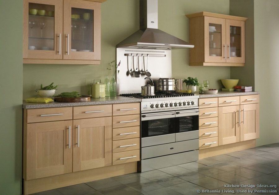 Sage Green Kitchen Walls
 Kitchen of the Day Shaker beech kitchen with soft green