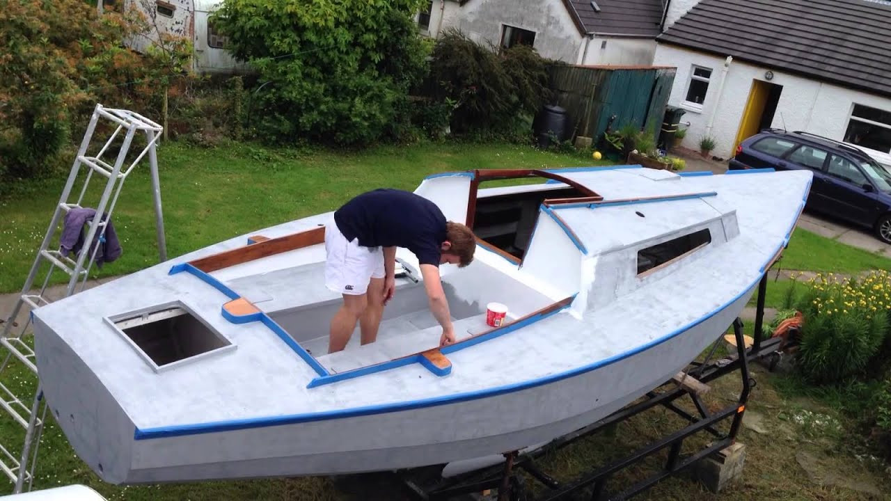 Sailboat Deck Paint
 Painting Deck White Time Lapse Yacht Restoration Yacht
