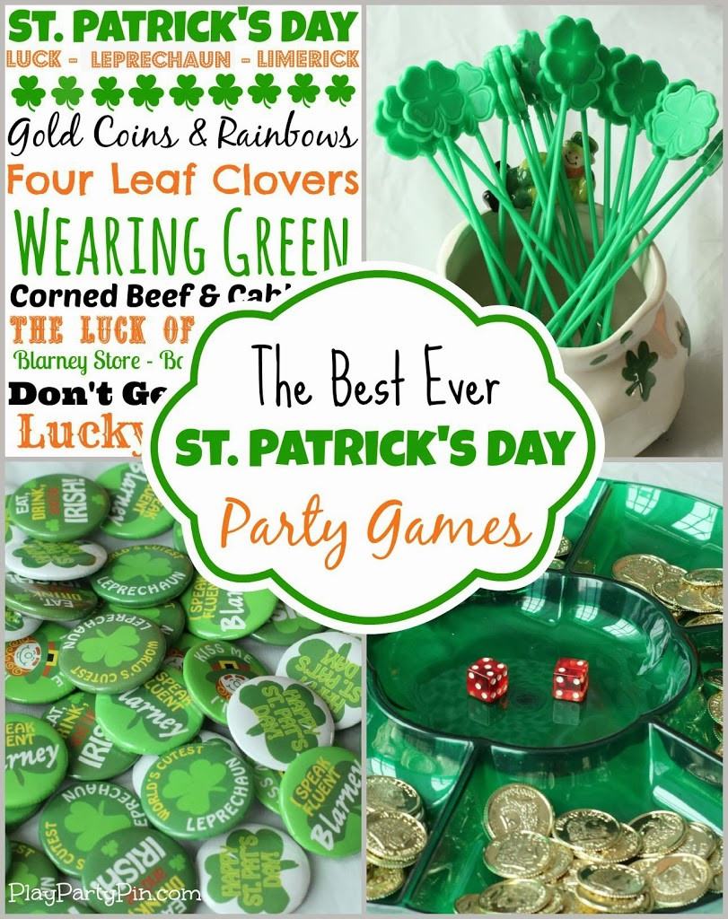 Saint Patrick's Day Party
 St Patrick s Day Party Games Ideas and Free Printables