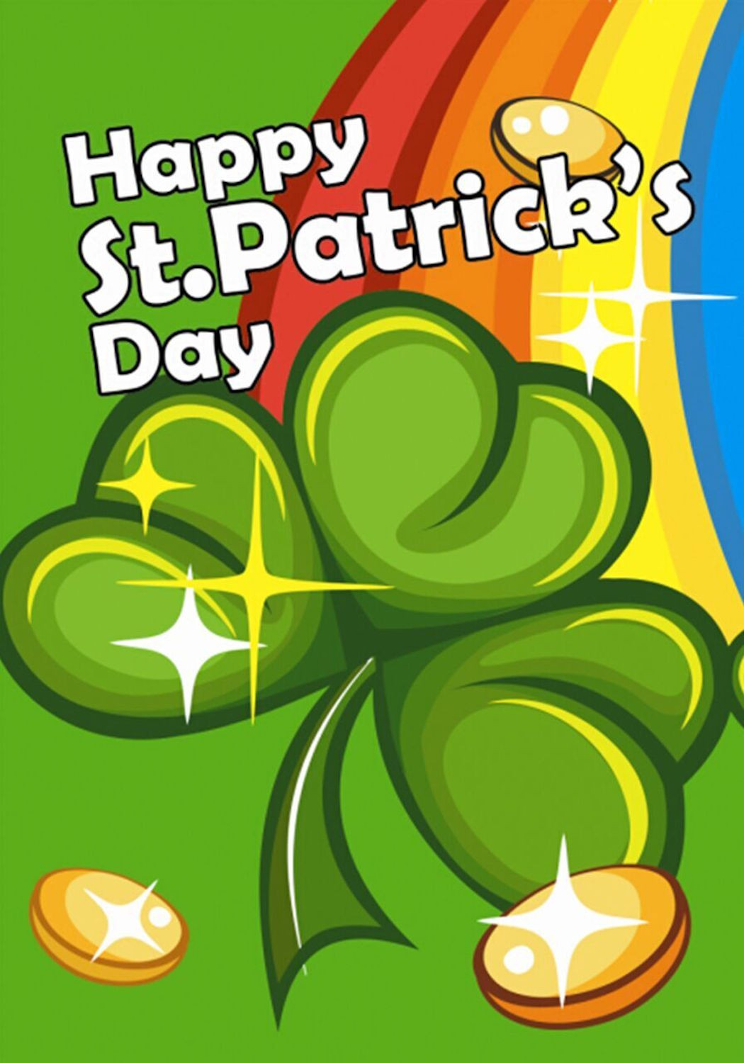 Saint Patrick's Day Quotes
 St Patrick s Day Rainbow Garden Flag Shamrock Coins 12 5