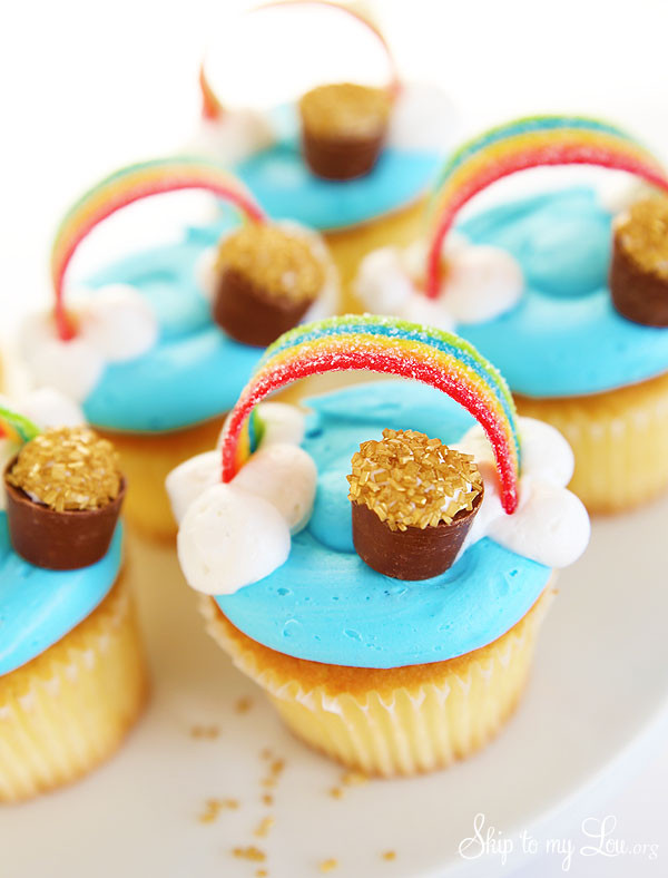 Saint Patricks Day Cupcakes
 Rainbow Cupcakes St Patrick s Day