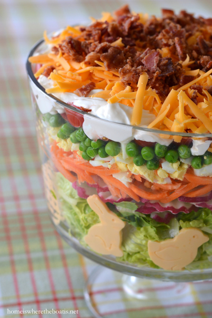 Salads For Easter Brunch
 Layered Spring Salad for Easter – Home is Where the Boat Is