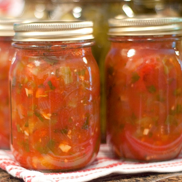 Salsa Canning Recipe
 Basic Salsa Canning Recipe from Never Enough Thyme