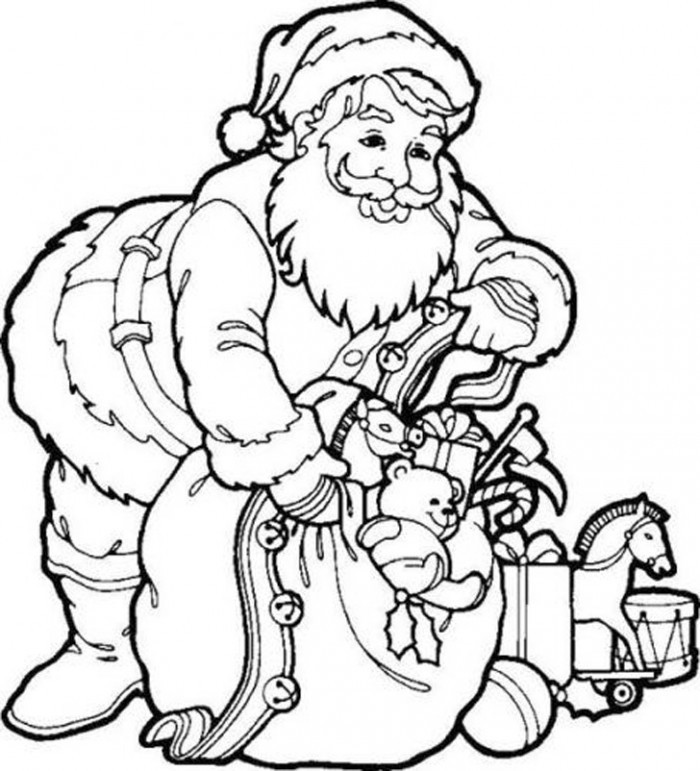Santa Claus Printable Coloring Pages
 Free Printable Santa Claus Coloring Pages For Kids