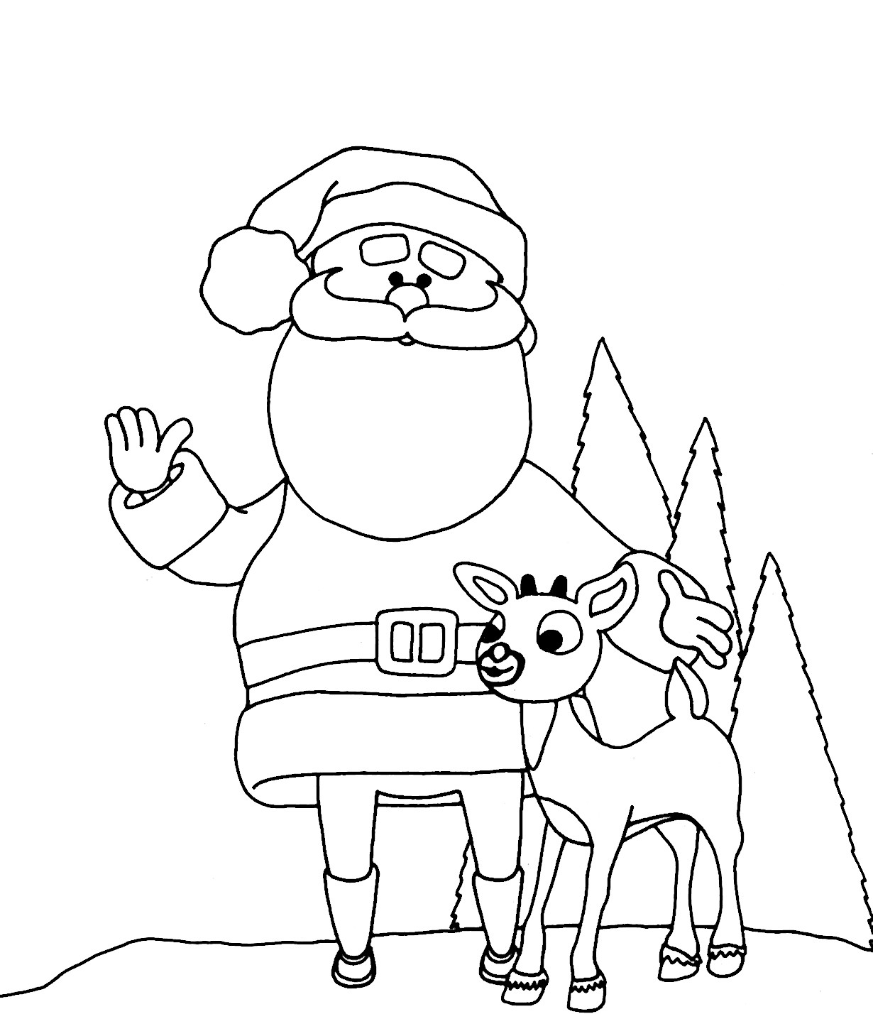 Santa Coloring Pages Printable Free
 Santa Claus Drawing Easy at GetDrawings