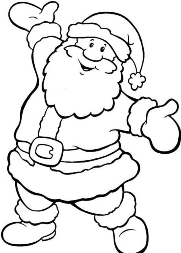 Santa Coloring Pages Printable Free
 Free Father Christmas Drawings Download Free Clip Art