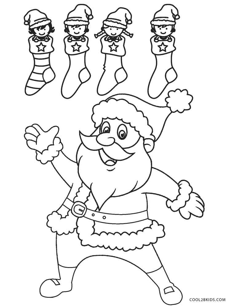 Santa Coloring Pages Printable Free
 Free Printable Santa Coloring Pages For Kids