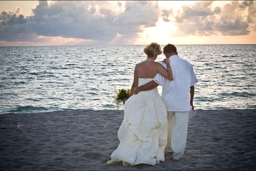 Sarasota Beach Weddings
 54 Newly Weds Sunset Beach Wedding Sarasota FL
