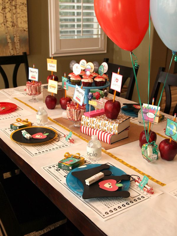 School Retirement Party Ideas
 Wants and Wishes Party planning Back to School Dinner
