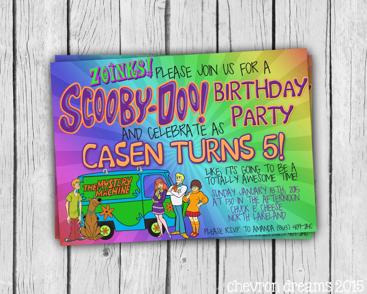 Scooby Doo Birthday Invitations
 Scooby Doo Birthday Invitation