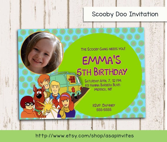 Scooby Doo Birthday Invitations
 SCOOBY DOO Invitation Scooby Birthday Invitation Birthday