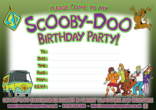 Scooby Doo Birthday Invitations
 Free Scooby Doo Downloads to Print at Home Childrens