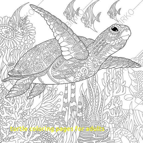 Sea Turtle Coloring Pages For Adults
 Adult Coloring Pages Sea Free Coloring Library