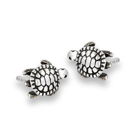 Sea Turtle Earrings
 Stud Earrings Sterling Silver Sea Turtle Stud Earrings Sea