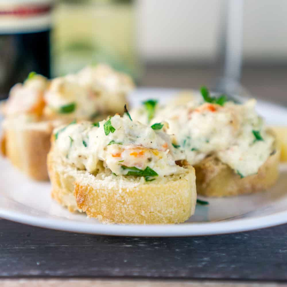 Seafood Appetizer Recipes
 Crusty Baguette with Seafood Spread