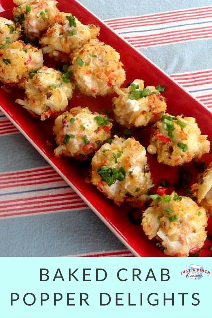 Seafood Appetizer Recipes
 Baked Crab Popper Delights Recipe