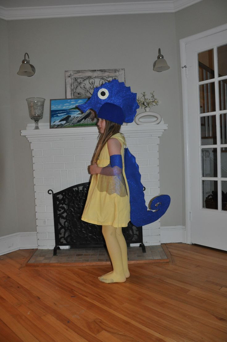 Seahorse Costume DIY
 simple seahorse costume VBS Submerged Ideas
