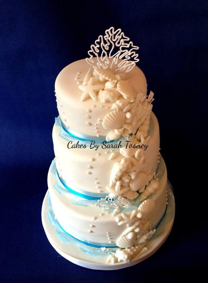 Seashell Wedding Cake
 Sea Shell Wedding Cakes Are A Perfect Fit For A Beach