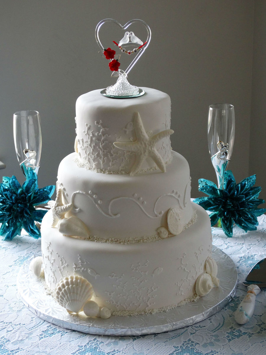 Seashell Wedding Cake
 Seashell Wedding Cake CakeCentral