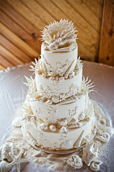 Seashell Wedding Cake
 Beach Wedding Ideas for Every Girl Pretty Designs