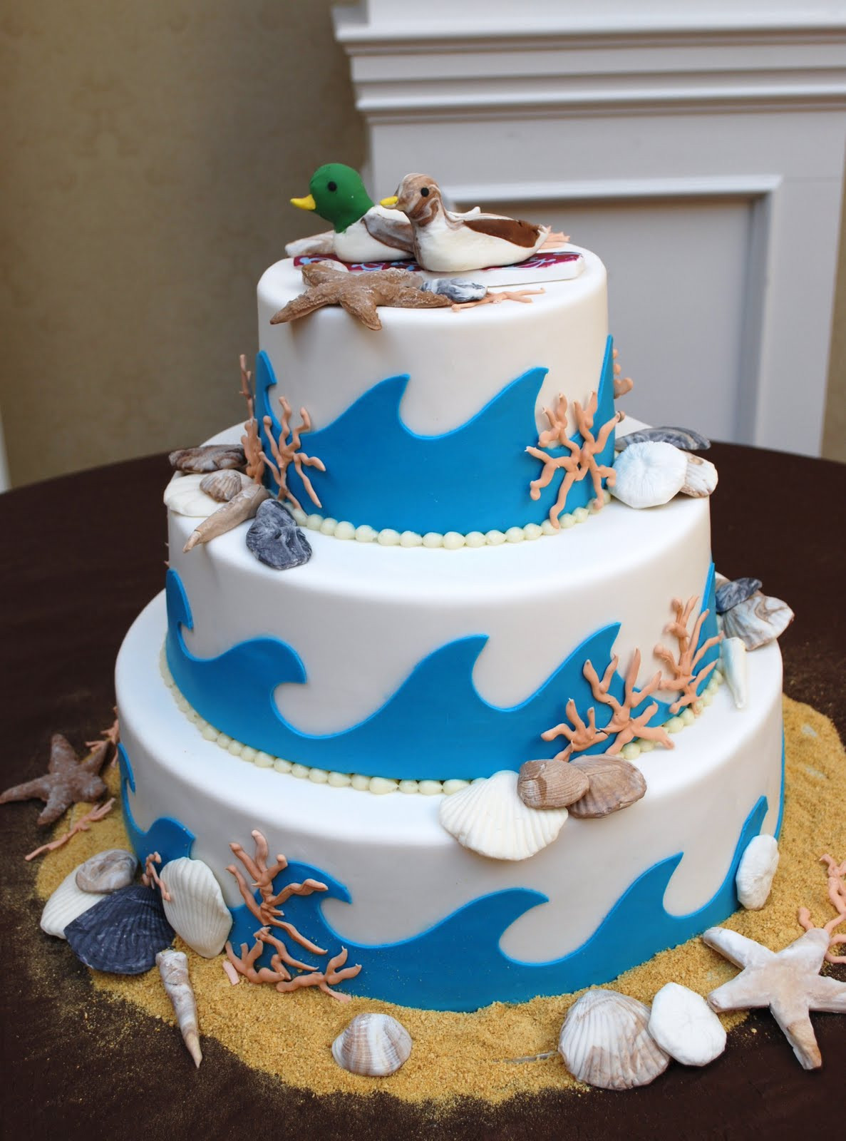 Seashell Wedding Cake
 The Beehive Seashell Wedding Cake