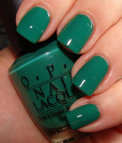 Season Nail Colors
 OPI Jade is the New Black The new it color of the