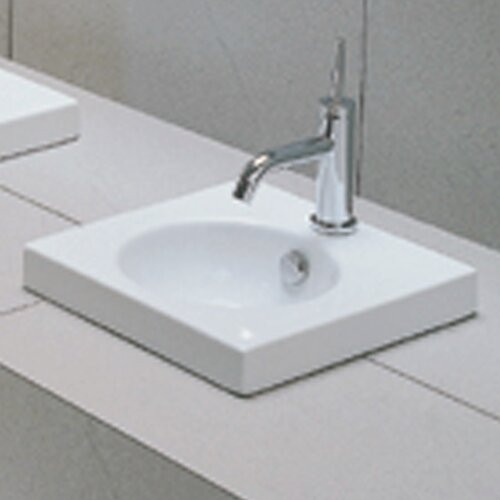 Semi Recessed Bathroom Sink
 East Square Semi Recessed Bathroom Sink