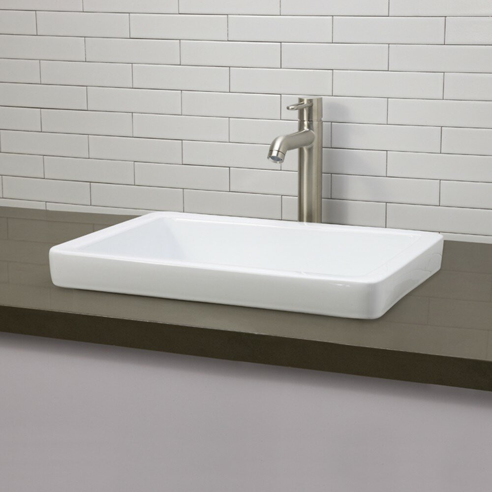 Semi Recessed Bathroom Sink
 DECOLAV Classically Redefined Semi Recessed Bathroom Sink