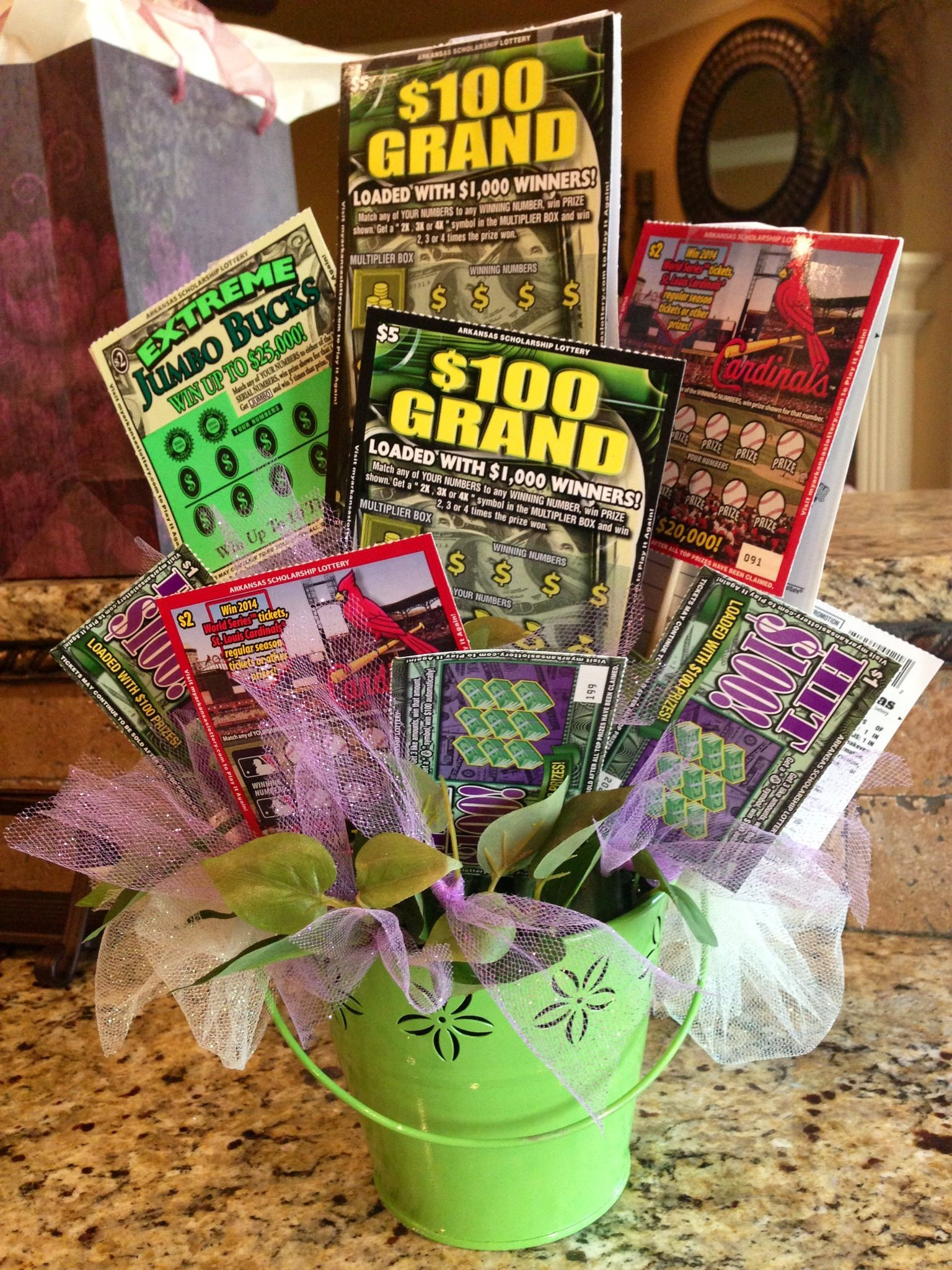 Senior Gift Basket Ideas
 For the Senior Citizen who hates flowers but LOVES lottery